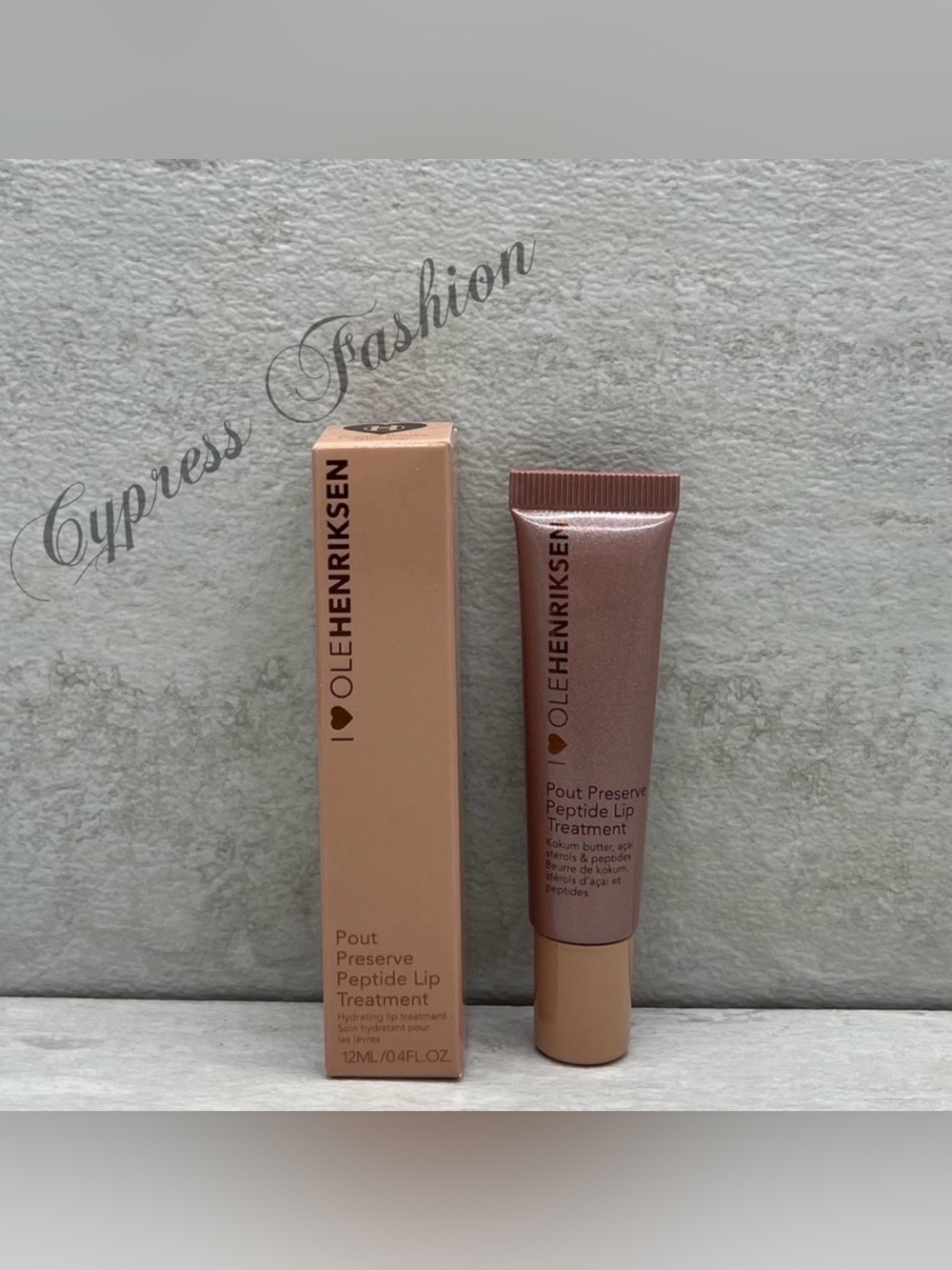 🔥 $12 Ole Henriksen Pout Preserve Peptide Lip Treatment Creme Brulee Glimmer